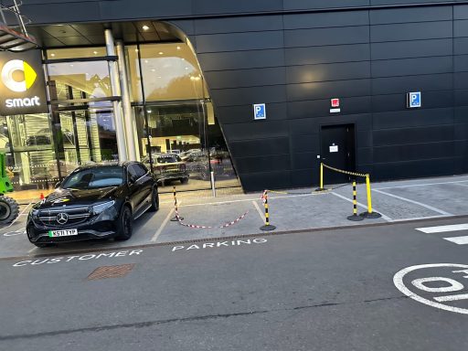 Smart car court After cladding respray shopfront panel after respray